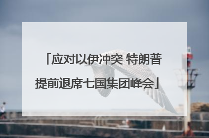 应对以伊冲突 特朗普提前退席七国集团峰会