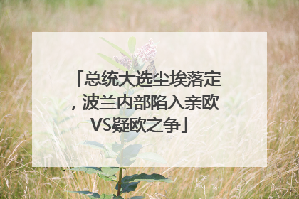 总统大选尘埃落定，波兰内部陷入亲欧VS疑欧之争
