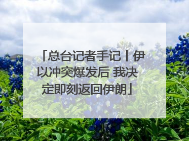总台记者手记丨伊以冲突爆发后 我决定即刻返回伊朗