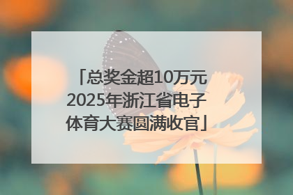 总奖金超10万元 2025年浙江省电子体育大赛圆满收官
