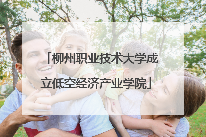 柳州职业技术大学成立低空经济产业学院