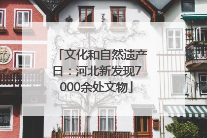 文化和自然遗产日：河北新发现7000余处文物