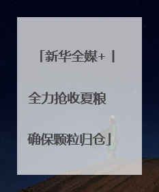 新华全媒+丨全力抢收夏粮 确保颗粒归仓
