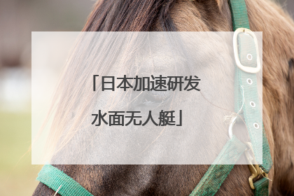 日本加速研发水面无人艇