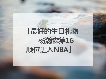 最好的生日礼物——杨瀚森第16顺位进入NBA