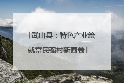武山县：特色产业绘就富民强村新画卷
