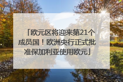 欧元区将迎来第21个成员国！欧洲央行正式批准保加利亚使用欧元