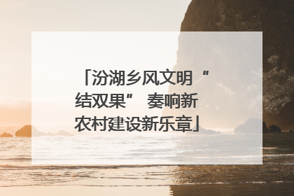 汾湖乡风文明“结双果” 奏响新农村建设新乐章