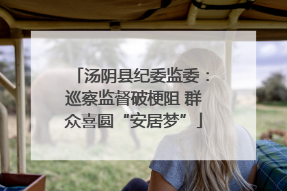 汤阴县纪委监委：巡察监督破梗阻 群众喜圆“安居梦”