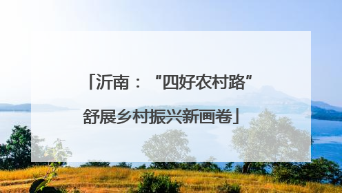 沂南：“四好农村路”舒展乡村振兴新画卷