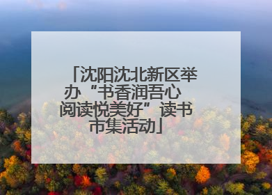 沈阳沈北新区举办“书香润吾心 阅读悦美好”读书市集活动