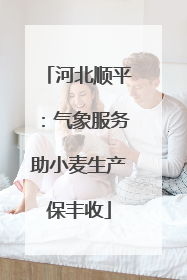 河北顺平：气象服务助小麦生产保丰收