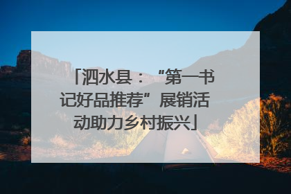 泗水县：“第一书记好品推荐”展销活动助力乡村振兴