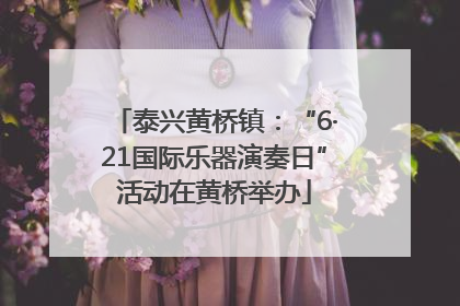 泰兴黄桥镇：“6·21国际乐器演奏日”活动在黄桥举办