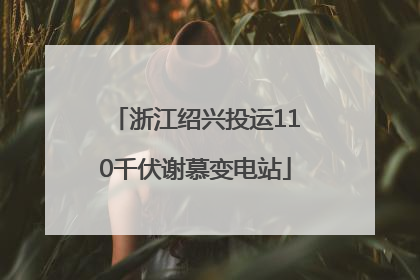 浙江绍兴投运110千伏谢慕变电站