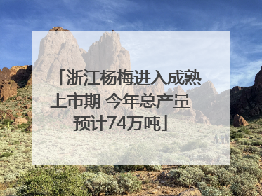 浙江杨梅进入成熟上市期 今年总产量预计74万吨