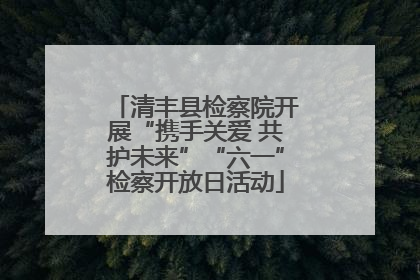 清丰县检察院开展“携手关爱 共护未来”“六一”检察开放日活动