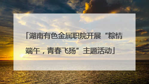 湖南有色金属职院开展“粽情端午，青春飞扬”主题活动