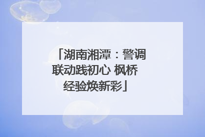 湖南湘潭：警调联动践初心 枫桥经验焕新彩