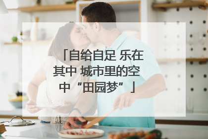 自给自足 乐在其中 城市里的空中“田园梦”