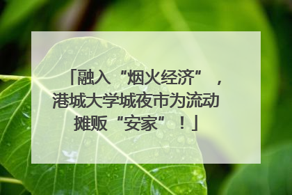 融入“烟火经济”，港城大学城夜市为流动摊贩“安家”！
