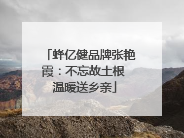 蜂亿健品牌张艳霞：不忘故土根 温暖送乡亲