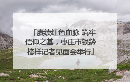 赓续红色血脉 筑牢信仰之基，枣庄市银龄榜样记者见面会举行