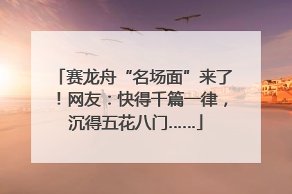 赛龙舟“名场面”来了！网友：快得千篇一律，沉得五花八门……