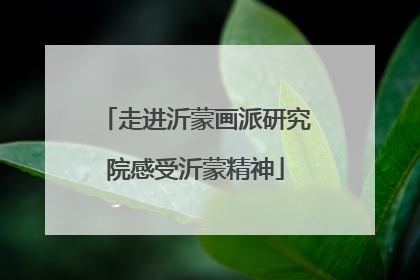 走进沂蒙画派研究院感受沂蒙精神