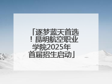 逐梦蓝天首选！昆明航空职业学院2025年首届招生启动