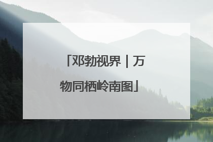 邓勃视界｜万物同栖岭南图