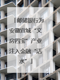邮储银行为安徽宣城“文房四宝”产业注入金融“活水”