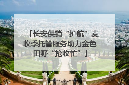 长安供销“护航”麦收季托管服务助力金色田野“抢收忙”