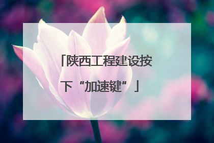陕西工程建设按下“加速键”