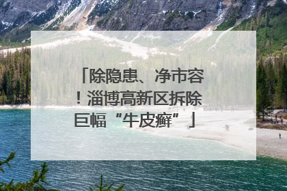 除隐患、净市容！淄博高新区拆除巨幅“牛皮癣”