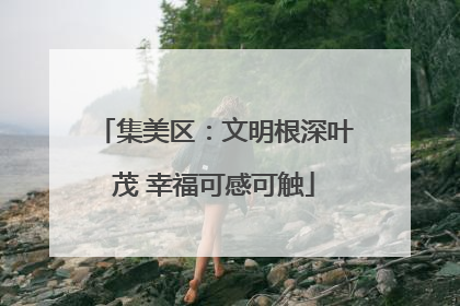 集美区：文明根深叶茂 幸福可感可触