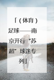 （体育）足球——南京开行“苏超”球迷专列