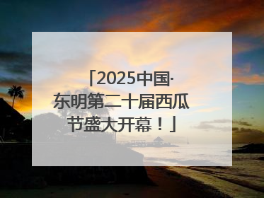 2025中国·东明第二十届西瓜节盛大开幕！