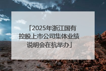2025年浙江国有控股上市公司集体业绩说明会在杭举办