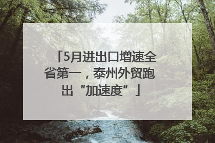 5月进出口增速全省第一，泰州外贸跑出“加速度”