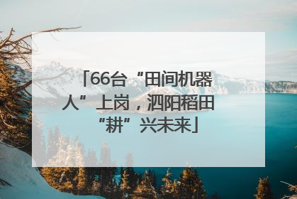 66台“田间机器人”上岗，泗阳稻田“耕”兴未来