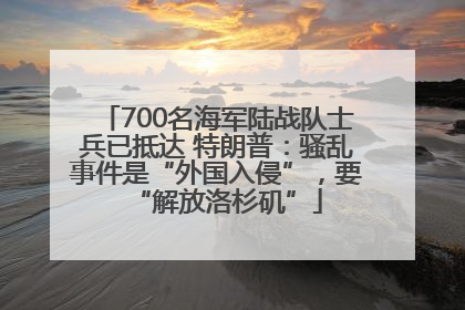 700名海军陆战队士兵已抵达 特朗普：骚乱事件是“外国入侵”，要“解放洛杉矶”
